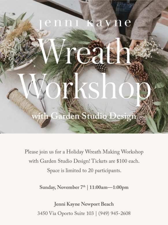 Wreath Making Workshop - Garden Studio